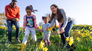 Family Easter egg hunt